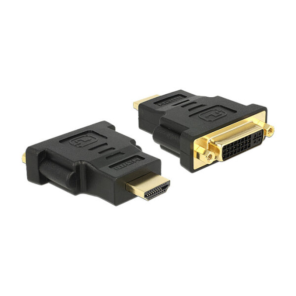 DELOCK Adapter HDMI Stecker > DVI 24+5 Pin Buchse