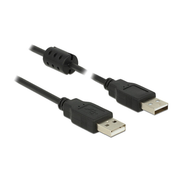 DELOCK Kabel USB 2.0 Typ-A Stecker > USB 2.0 Typ-A Stecker 0.5 m schwarz