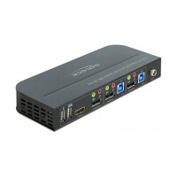 DELOCK DisplayPort 1.4 KVM Switch 8K 30Hz mit USB 3.0 und...