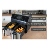 Unold 58685 Heissluftfritteuse Doppelkammer TWIN ZONE