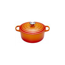 Le Creuset Signature Bräter rund 24 cm ofenrot