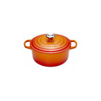 Le Creuset Signature Bräter rund 24 cm ofenrot