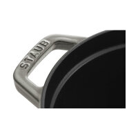 Staub La Cocotte 31cm oval Graphit-grau. Gusseisen