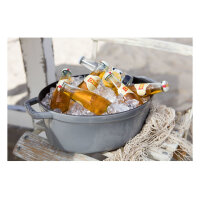 Staub La Cocotte 31cm oval Graphit-grau. Gusseisen