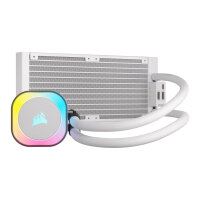 K CORSAIR WAK Cooling iCUE LINK H100i WHITE RGB AIO 240mm
