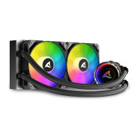 K Sharkoon Wasserkühlung S80 RGB 2 Lüfter 240mm schwarz