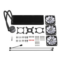 K Sharkoon Wasserkühlung S90 RGB 3 Lüfter 360mm schwarz