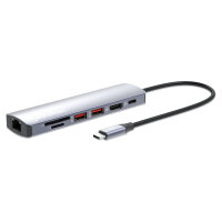 MANHATTAN 7-in-1 4K USB-C Dockingstation 1xHDMI 2xUSB 10Gb/s