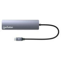 MANHATTAN 7-in-1 4K USB-C Dockingstation 1xHDMI 2xUSB 10Gb/s