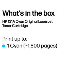 HP 131A original Toner cartridge CF211A cyan standard capacity 1.800 pages 1-pack