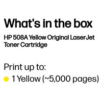 HP 508A original Toner cartridge CF362A yellow 5.000 pages standard capacity