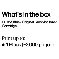 HP 12A original LaserJet original Toner cartridge Q2612A black standard capacity 2.000 pages 1-pack