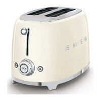 SMEG Toaster 2-Schlitz kompakt 50s Style TSF01CREU,...