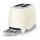 SMEG Toaster 2-Schlitz kompakt 50s Style TSF01CREU, Creme, Hochglanz