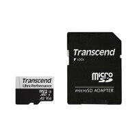 CARD microSD Card 128GB Transcend SDXC USD340S w/Adapter
