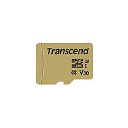 CARD microSD Card 16GB Transcend SDHC USD500S w/Adapter