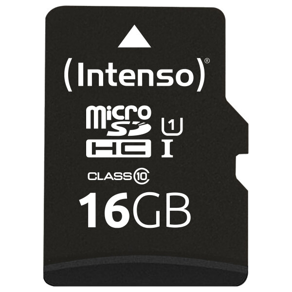CARD Micro Card 16GB Intenso SD-HC UHS-I inkl. SD- Adapter retail