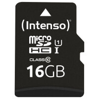 CARD Micro Card 16GB Intenso SD-HC UHS-I inkl. SD-...