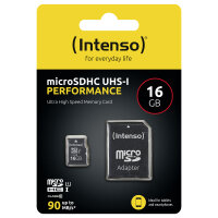CARD Micro Card 16GB Intenso SD-HC UHS-I inkl. SD-...