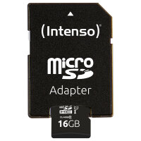 CARD Micro Card 16GB Intenso SD-HC UHS-I inkl. SD- Adapter retail