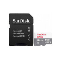 CARD MicroSD Card 64GB Sandisk Ultra Class 10 inkl. Adapter