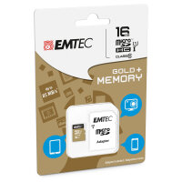 CARD Emtec m16GB UHS-I U1 EliteGold + Adapter