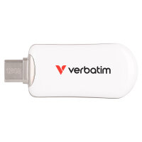 STICK Verbatim Plectra White 128GB USB-C Flash Drive 30229
