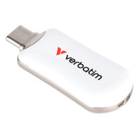STICK Verbatim Plectra White 128GB USB-C Flash Drive 30229