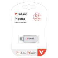 STICK Verbatim Plectra White 128GB USB-C Flash Drive 30229