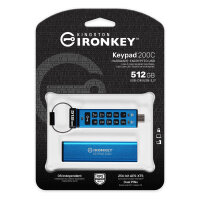 STICK 512GB Kingston IronKey Keypad 200C AES-256 USB-C retail