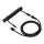 Sharkoon SGK50 Aviator Kabel Titan/Black (schwarz. 1.85 Meter. Spiralkabel fr SKILLER SGK50 S4)