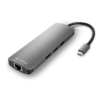 Sharkoon USB 3.0 Type C Combo Adapter (dunkelgrau)