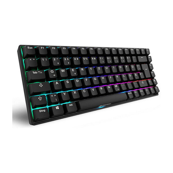 Sharkoon SKILLER SGK50 S3 PBT (schwarz. DE-Layout. Gateron G Pro 3.0 Yellow)