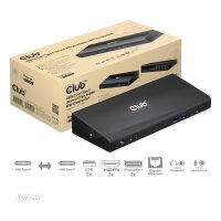 Club3D 4K ChargingDock USB-C ->6xUSB3/2xDP/HDMI/LAN/Audio
