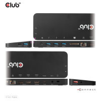 Club3D 4K ChargingDock USB-C ->6xUSB3/DP/2xHDMI/LAN 120W