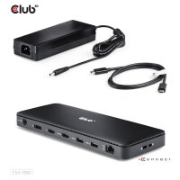 Club3D Thunderbolt4 12-in-1 Dockingstation 3 Displays St/Bu