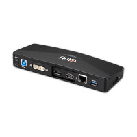 Club3D 4K Dockingstation USB3 ->3xUSB3/HDMI/DP/DVI/ black