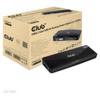 Club3D 4K Dockingstation USB3 ->3xUSB3/HDMI/DP/DVI/ black