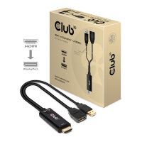Club3D Adapter HDMI 2.0 > DP 1.2 4K60Hz HDR aktiv...