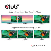 Club3D MST-Hub USB 3.2 Typ C > 3x DisplayPort 1.4 St/Bu retail