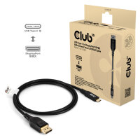 Club3D Kabel USB Typ C <-> DP 2.1 1m 10K60Hz St/St