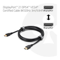 Club3D DP-Kabel 2.1 DP54 zertifiziert 3m 8K120Hz St/St retail