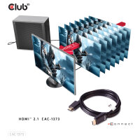 Club3D HDMI-Kabel A -> A 2.1 Ultra High Speed 10K HDR 3m retail