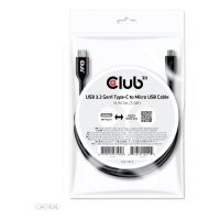 Club3D Kabel USB 3.2 Typ C <> Micro USB 1m St/St
