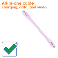 Club3D Lifestyle USB-C Kabel PD 240W.20Gbps 2m pink St/St