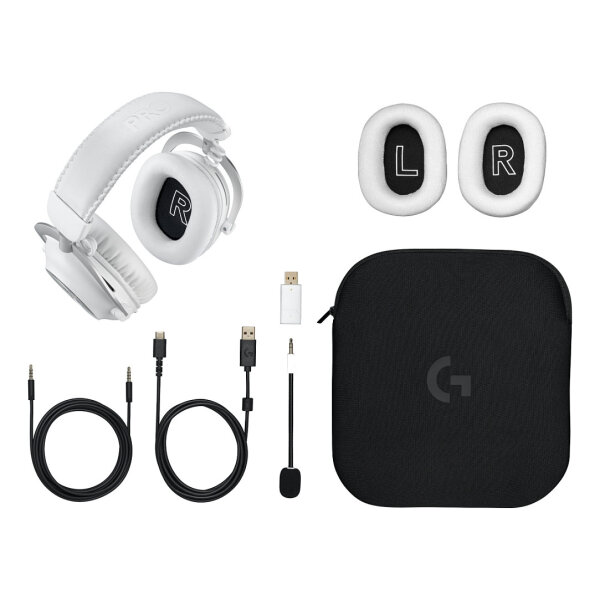 Logitech PRO X 2 Lightspeed Wireless Gaming Headset - WHITE - Emea28-935