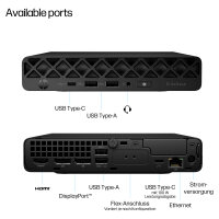 HP EliteDesk Mini 8 G1 CU5-235T/16GB/512GB/W11Pro WLAN 3J