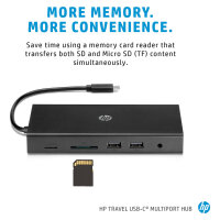D HP Travel USB C Multi Port Hub (P)