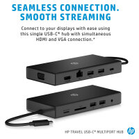 D HP Travel USB C Multi Port Hub (P)