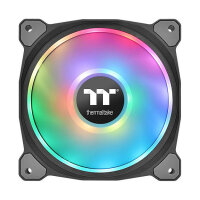 120mm Thermaltake Riing Duo 12 RGB Radiator Fan 3 Pack Black